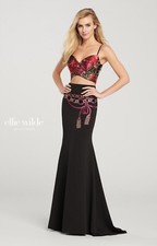 Ellie Wilde Mon Cheri EW119146 Stunning Two Piece Jacquard Lam Prom Dress 4