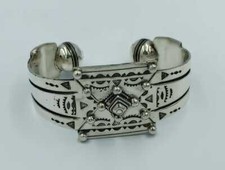 Tuareg Handmade Silver Moroccan Bracelet,African Cuff,Bohemian Bangle,Charm Gift