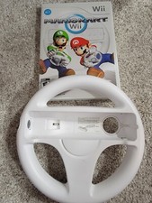 Mario Kart Wii Nintendo, 2008 With White steering wheel and manual Bundle