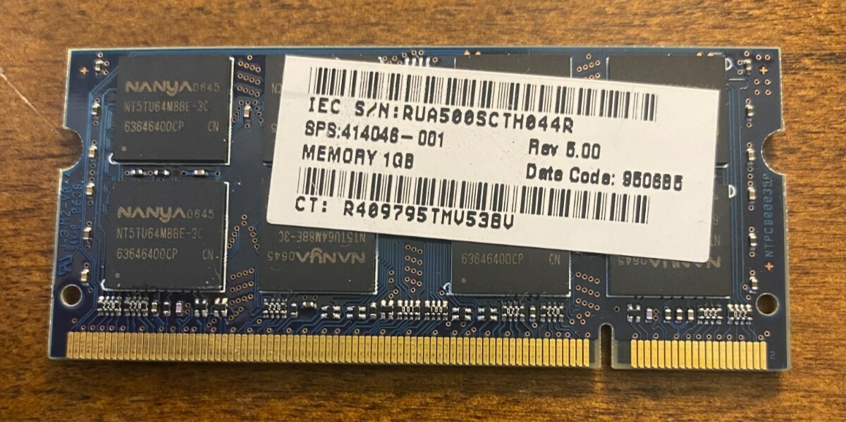Nanya PC2-5300 1 GB SO-DIMM 667 MHz PC2-5300 DDR2 Memory ...