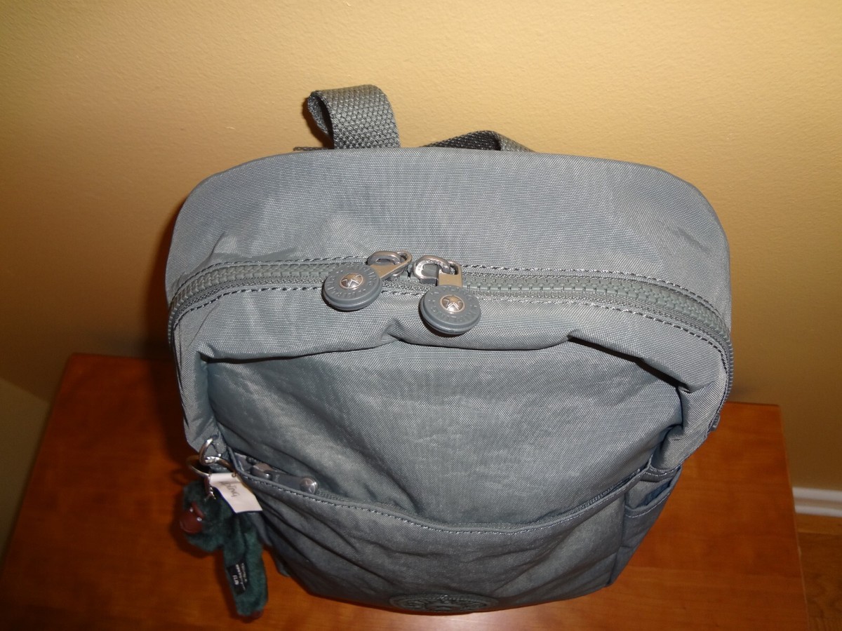 Kipling Ferris Smooth Silver Metallic Backpack with Monkey Charm NWT Seoul Large Metallic 15 main image 3