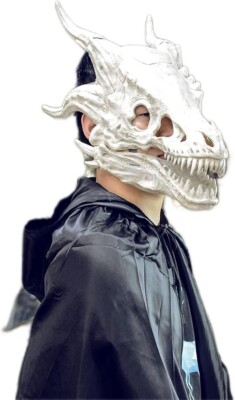Latex Movable Jaw Dragon Mask