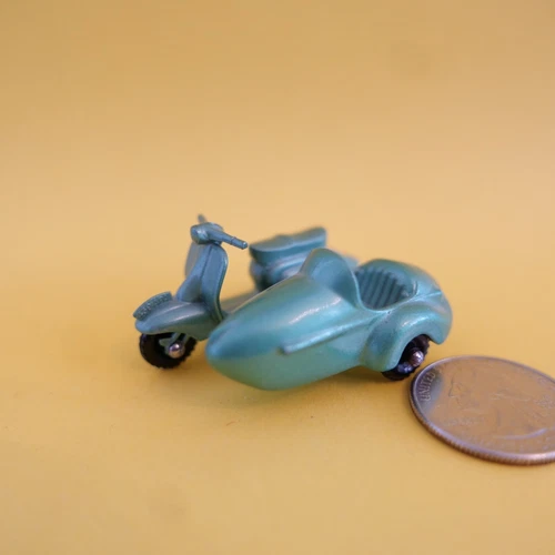Matchbox Lesney # 36b Lambretta Scooter sidecar VNMint metallic light green