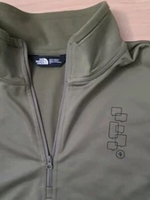 The North Face Tech 1/4 Zip Pullover Sweater Jacket Mens Large Gray NF0A3LHB