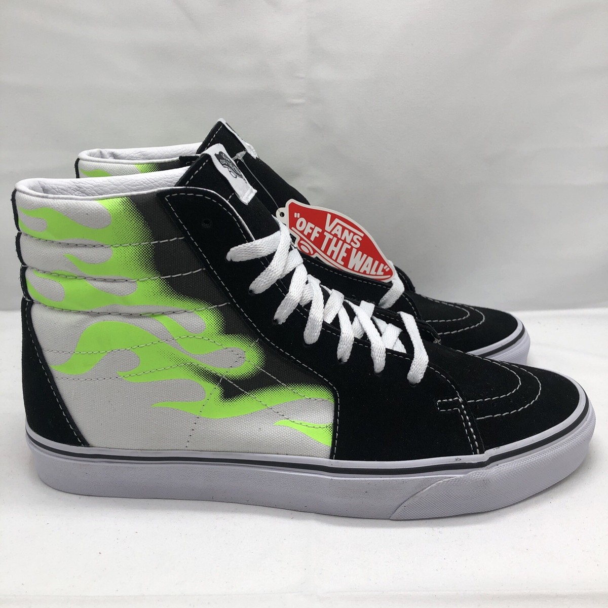 【US8】VANS V38CF FLAME SK8-HI BLACK Vans - Sk8 Hi Flame Suede Black/White - Shoes | Nuclear Blast