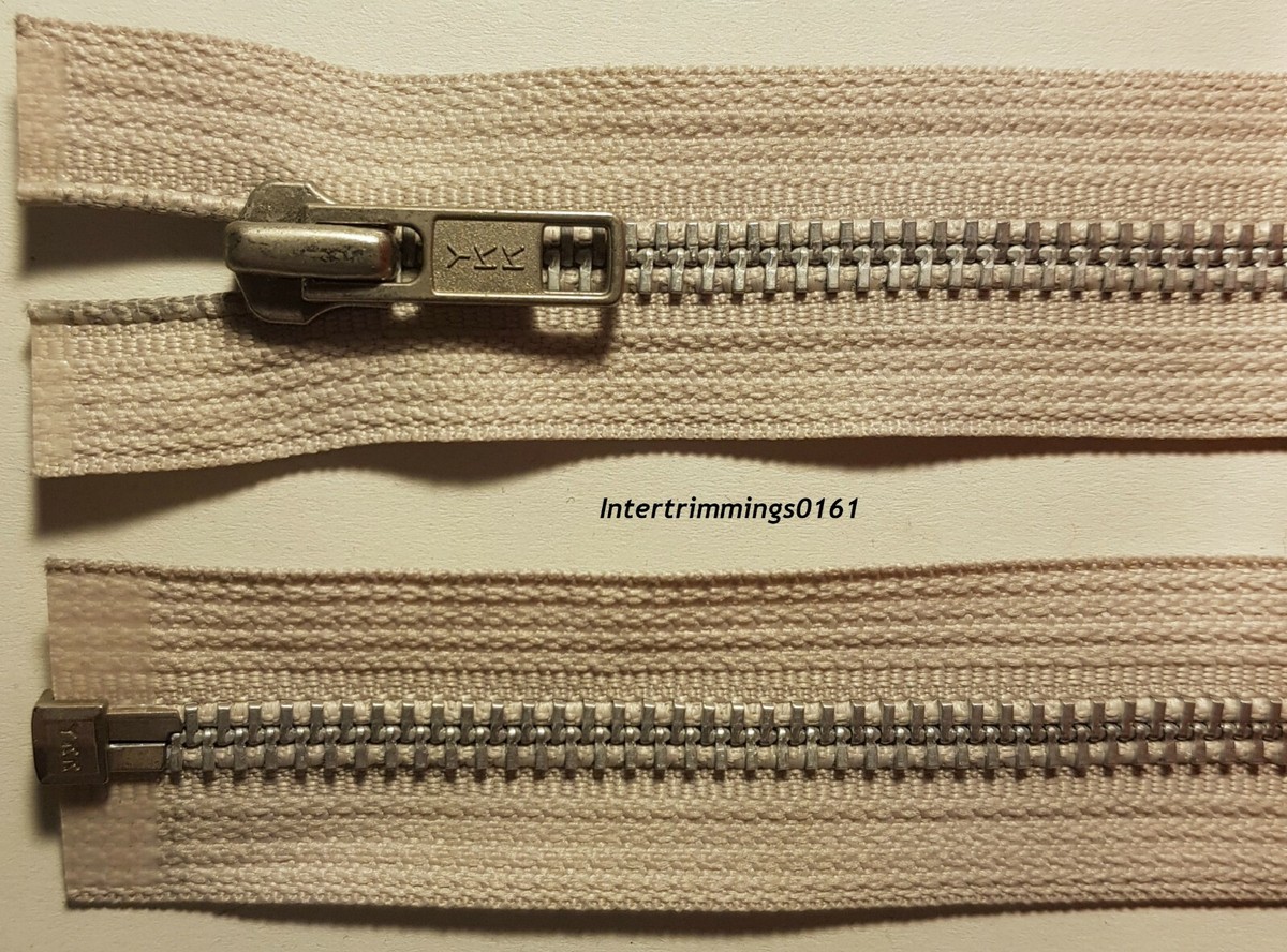 YKK ZIP, BEIGE/CREAM, 16