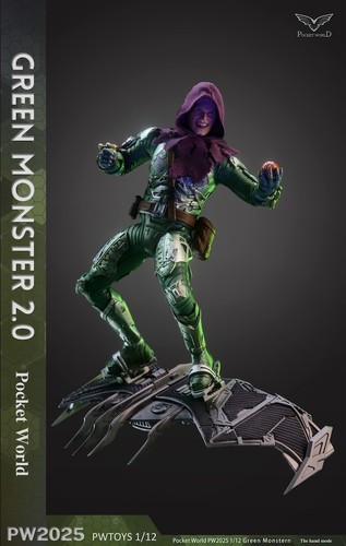 PWTOYS PW2025 1/12 Norman Green Goblin 6" Collectible Male Action Figure Model - Picture 5 of 22
