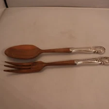 Sterling Silver Salad Servers – Fork and Spoon Set