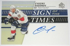 2019-20 UPPER DECK SP AUTHENTIC SIGN OF THE TIMES EVGENII DADONOV AUTOGRAPH CARD