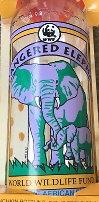  Vtg Munchkin Elephant~African Animal Baby Bottle 8oz New