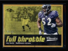 RAY LEWIS 2018 PANINI CLASSICS #5 FULL THROTLE GOLD PARALLEL #61/99 AZ8880