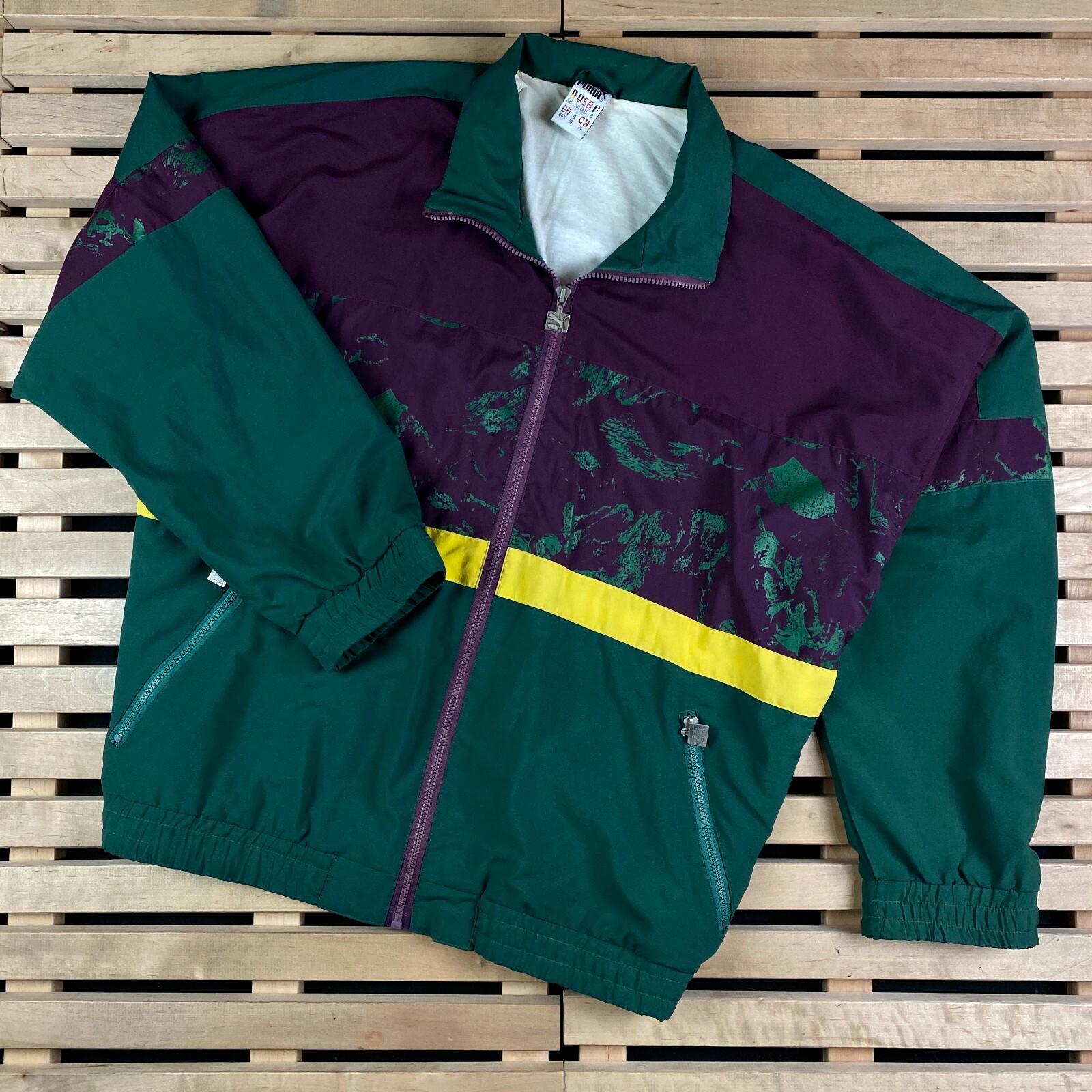 Mens Bomber Jacket Puma Vintage Size XXL
