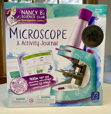 Microscope and Activity Journal Science Club Educational Insights Nancy B NIB