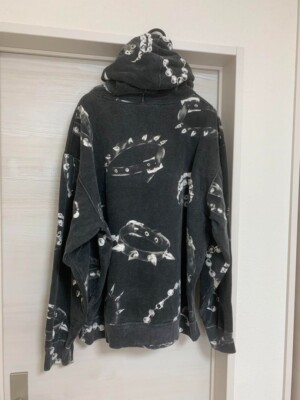 SUPREME 20AW Studded Collars Hooded Sweatshirt Pullover Sweat  