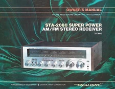 High-res scans of the rare Realistic STA-2080 vintage receiver owner's manual
