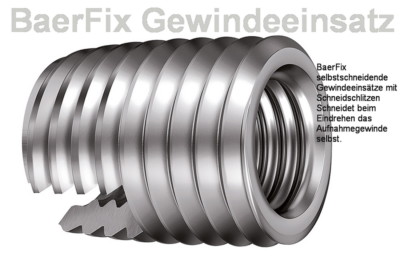 BaerFix Gewindereparatur-Set - Werkzeugkoffer Mit Einsätzen Von M3 Bis M12 Für Stabile Reparaturen