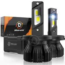 RIDROID Combo 2 H4 9003 LED Headlight Kit Bulb High Low Beam Super White 60000LM