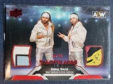 2023 AEW Young Bucks Nick & Matt Jackson RED MEMORABILIA /25 Trading Card #87050