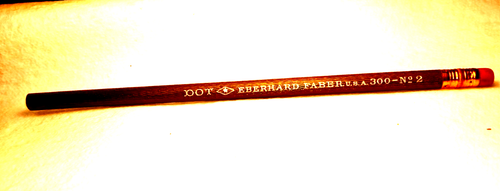 "Punkt (Stern im Diamanten) EBERHARD FABER U.S.A. 300-Nr.2"TEXTURIERTER unbenutzter Bleistift - Bild 3 von 11