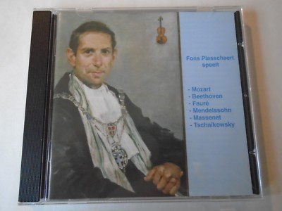 Fons Plasschaert plays Mozart Beethoven CD rare Dutch LUCE 20063 violin sonatas