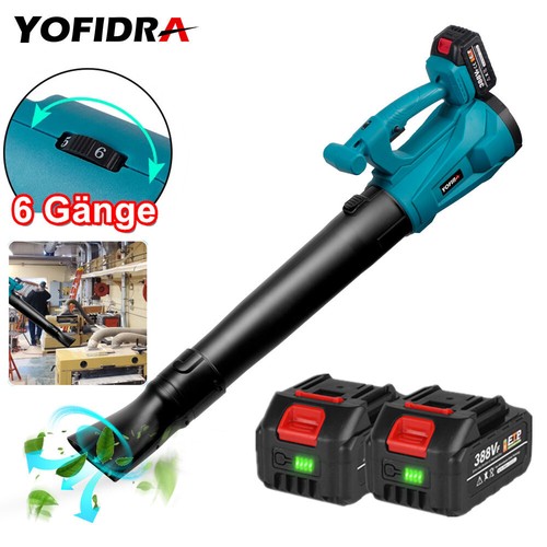 DE Elektro Laubbläser Laubgebläse Handbläser Akku Gebläse Bläser Für
