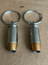 40 S W bullet keychain, handmade, different styles with keyring loop