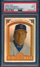 1998 LEAF RYNE SANDBERG HEADING FOR THE HALL #19 /3500  PSA 9 MINT