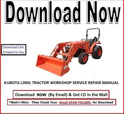 KUBOTA L3901 TRACTOR WORKSHOP SERVICE REPAIR MANUAL on CD | eBay