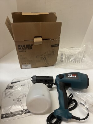 Neu Master N3020 Electric HVLP Spray Gun with 3 Spray Patterns 120V 60Hz -