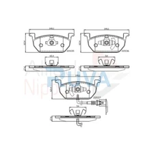 Fits VW Golf Audi A3 Seat Leon Skoda Octavia Ruva Front Brake Pads Set