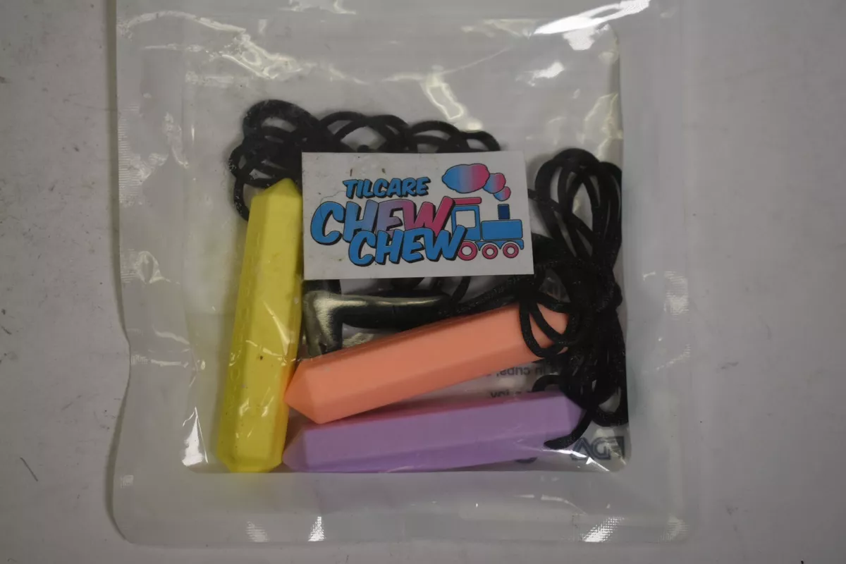 Tilcare Chew Chew Pencil Sensory Necklace Set For Biting Silicone Chew Toy