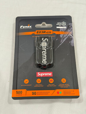 Supreme Fenix E03R Flashlight Keychain Black FW24 Supreme New York 2024
