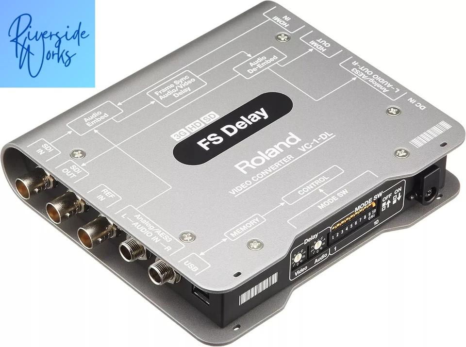 Roland VC-1-DL Video Cross Convert 3G SDI HDMI Embedd Frame Audio Sync New JP - Image 2 of 4