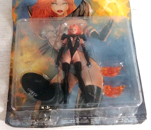 Skybolt Toys Immortelle Studios Cynder 6" Action Figure Sealed Damaged Card 1998 - Picture 2 of 5