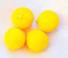 4 - ORANGES Fruit - .25" MINI DOLL HOUSE ACCESSORIES