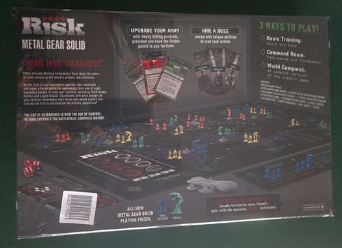 SEALED Metal Gear Solid RISK Collectors Edition board game NEW/SEALED! - Picture 3 of 3
