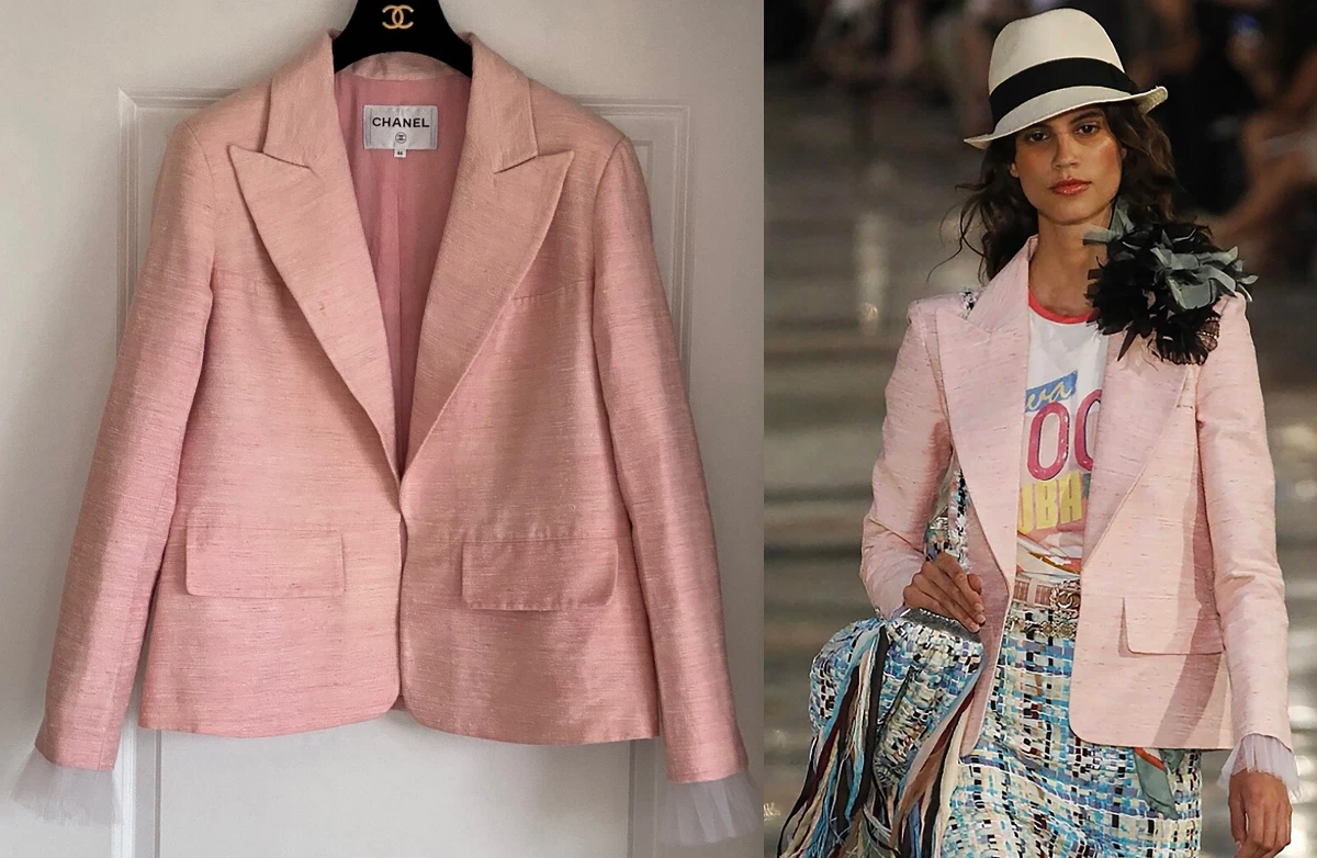 Chanel store pink blazer