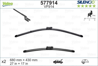 577914 VALEO Scheibenwischer für JAGUAR,OPEL,TESLA