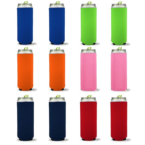 Mangas latas más frías de neopreno plegable ultra delgadas de neopreno en blanco 12 oz - Imagen 9 de 40