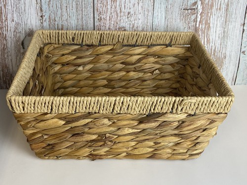 Set of 5 - Woven Seagrass Storage Baskets Storage Bins Wicker Basket - Brown NWT - Picture 4 of 14