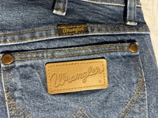 Wrangler 13MWZG Jeans Womens 13x34 Blue Straight Leg High Rise Cowboy