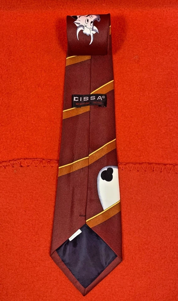 Gravata masculina CISSA fazenda animal novidade desenho animado vaca porco engraçado presente de férias - Imagem 2 de 4