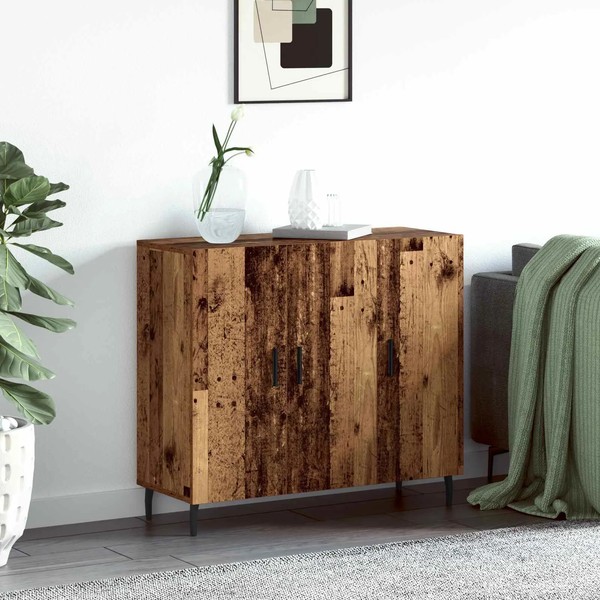 Altholz Sideboard 90 X 34 X 80 Cm Holzwerkstoff-image
