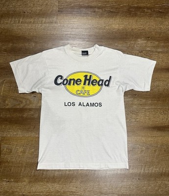 Vintage Cone Head Cafe Tee | Los Alamos Atomic City | 80s Screen Stars USA (M)