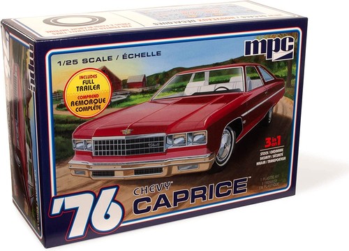 MPC 963 1:25 1976 Chevy Caprice with Trailer Plastic Model Kit