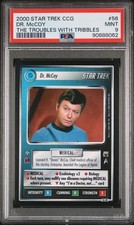 Star Trek CCG Dr. McCoy The Trouble With Tribbles 56 UR Ultra Rare PSA 9 MINT