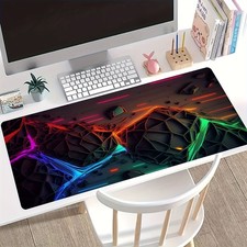 40 90cm Extra Large Vibrant Geometry Mouse Pad with Non-Slip Rubber Base - Washa