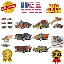 Dinosaur Toy Pull Back Cars,6 Pack Dino Toys for 3 Old Boys Girls and Toddle...