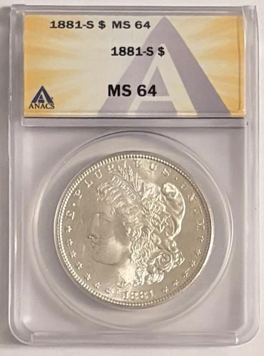 1881 S Morgan Silver Dollar Graded MS64 $1 Gorgeous High Value Coin!