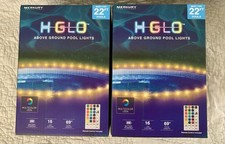 HGLO 69ft Waterproof Above Ground Pool Lights  Rope Merkury Innovations 2 Boxes